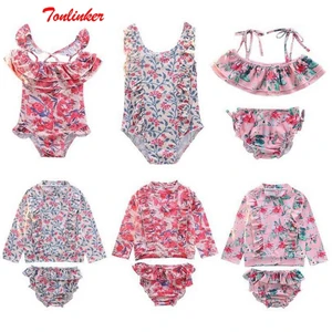 Детский купальник с длинными рукавами и защитой от ультрафиолета