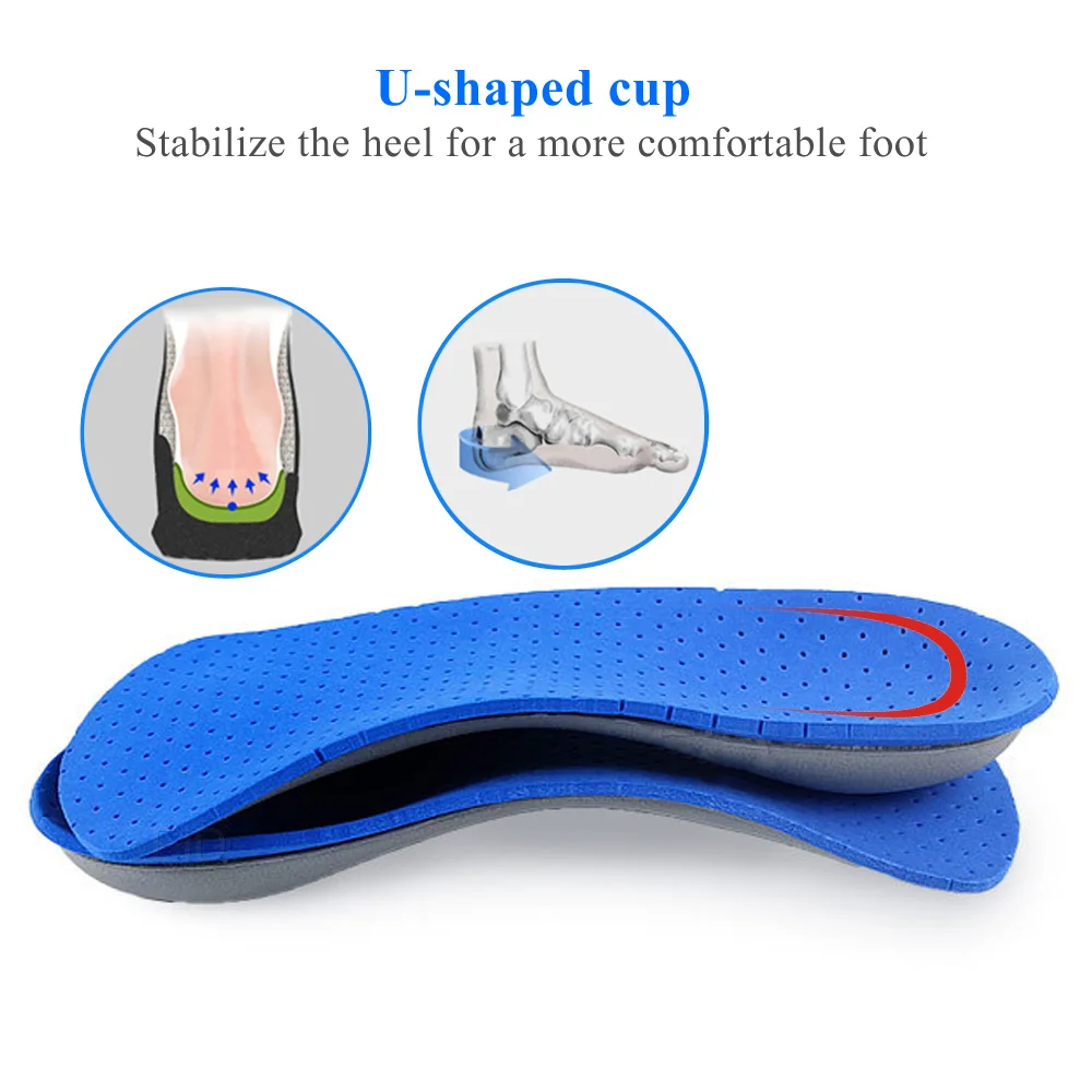 

1Pair Arch Support EVA Sports Orthotic Insoles Perfect Shock Absorption Cushioning Insoles Flat Feet Plantar Fasciitis Relief
