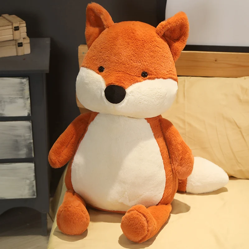

Huggable Kawaii Fox Doll Stuffed Animal Plush Toys For Children Girl Boy Kids Cute Fox Gift Soft Cartoon Christmas Presents