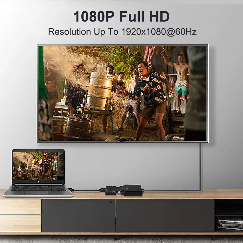 HDMI совместимый разветвитель для кабеля Vga конвертер динамика ТВ приставки