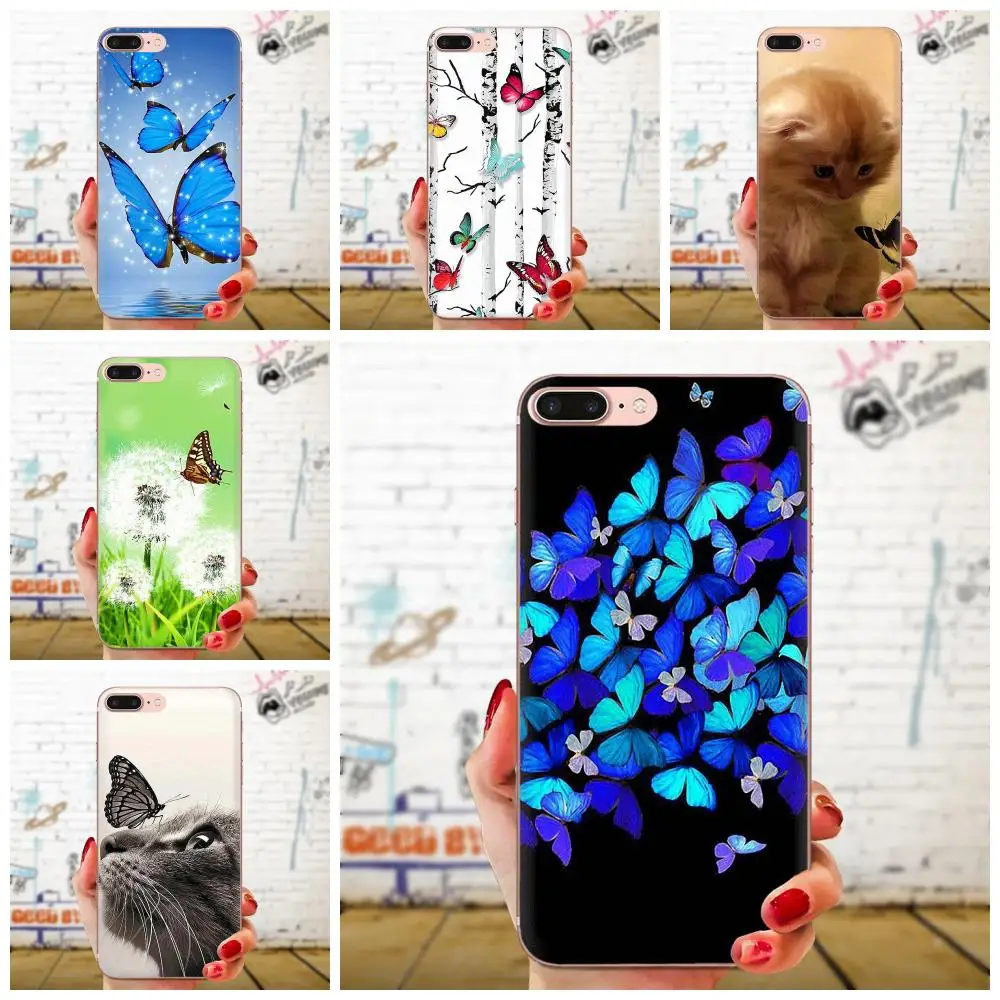 Бабочка Стенд на нос кота ТПУ Новый стиль для Huawei NOVA 2 V20 Y3II Y5 Y5II Y6 Y6II Y7 Y9 G8 G9 GR3 GR5 GX8