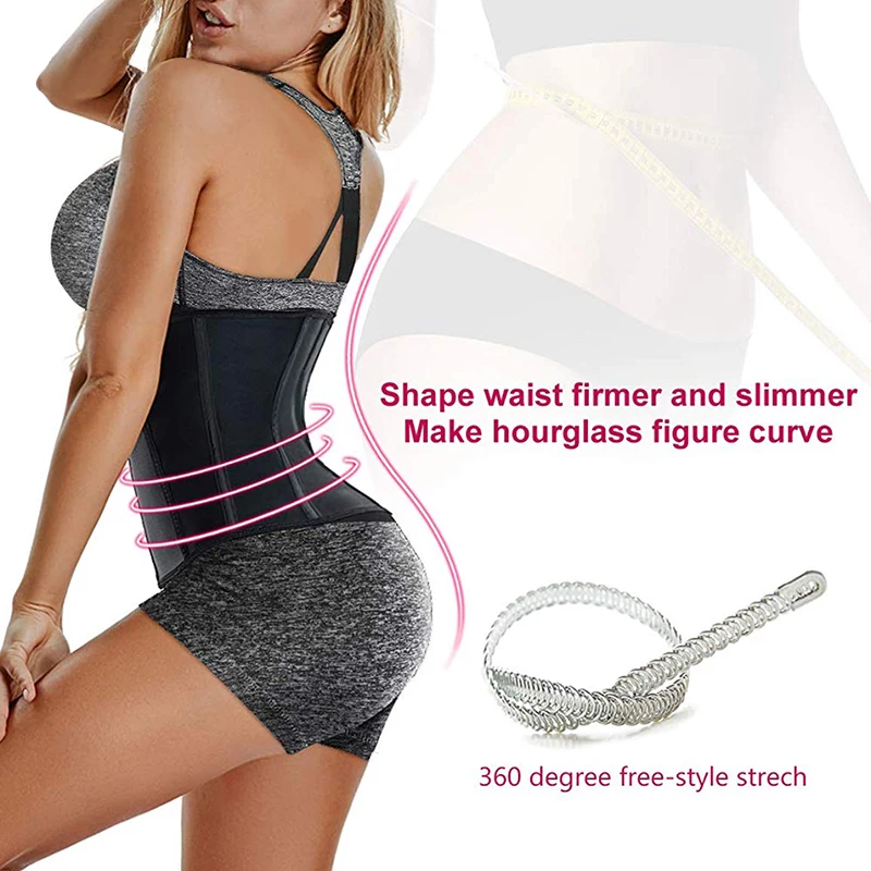 Burvogue Женский корсет и бюстье из латекса для похудения талии спортивный пояс