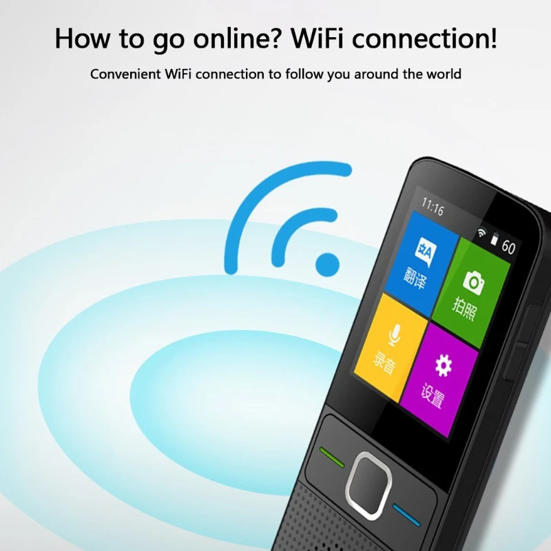 

Переводчик языков использует только Wi-Fi, поддерживает 137 языков s, высокая интеллектуальность