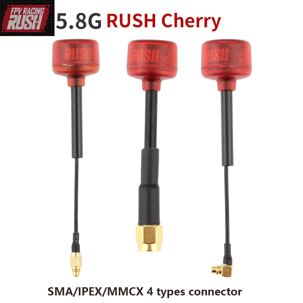 

Обновленная красная мини-Антенна FPV, FPV антенна 5,8G SMA MMCX IPEX RHCP, мужской гоночный адаптер для FPV гоночного дрона, квадрокоптера