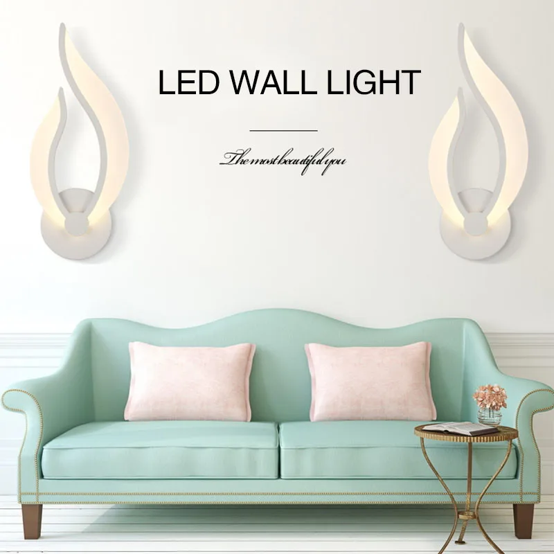 

Wall Sconces Lamp LED Induction Light Eco-Friendly Wall Light Wall Lamp Bedside Lamp 3 Specifications Acrylic Outdoor Light-Up