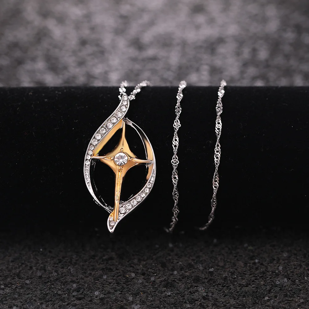 

Creative popular geometric cross women's holiday gifts religious belief blessing jewelry necklace wholesale