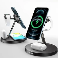 magnetic 3 in 1 wireless charger stand for iphone 13 12 pro max mini fast charging station for apple watch chargers phone holder