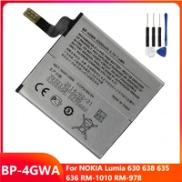 original replacement phone battery bp 4gwa for nokia lumia 630 638 635 636 rm 1010 rm 978 bp 4gwa rechargable batteries 2000mah