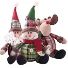 Милый Санта-Клаус, снеговик, искусственная кукла, Рождественское украшение, подарок, кукла, рождественская елка, подвесное украшение, новый год 2021