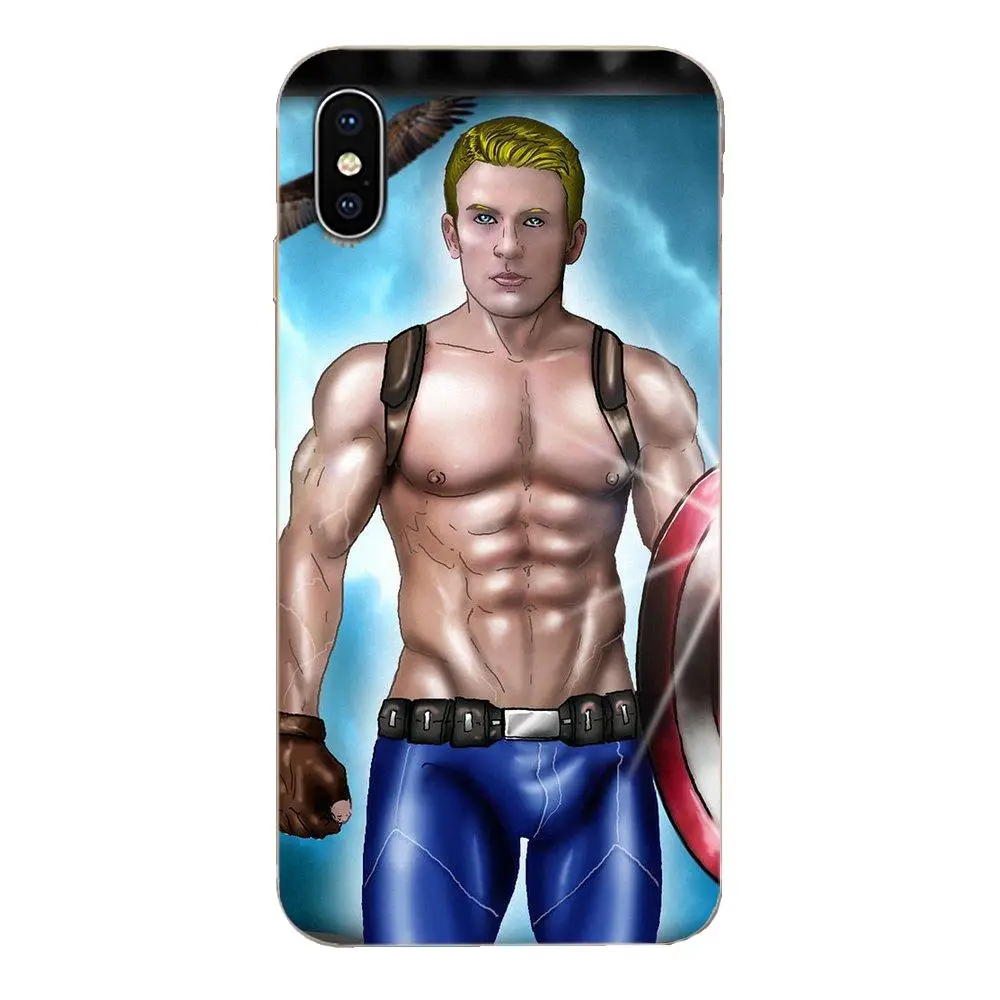 Темный комикс сексуальный фитнес мускулистой человек для Apple iPhone 11 Pro X XS Max XR 4 4S 5 5C