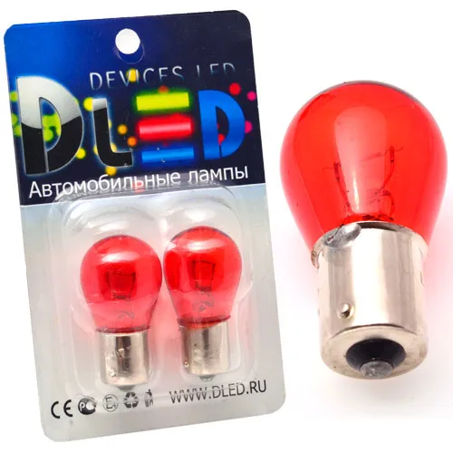 Галогенная автомобильная лампа PY21W - 1156 21W 12V Оранжевый (комплект 2 лампы)