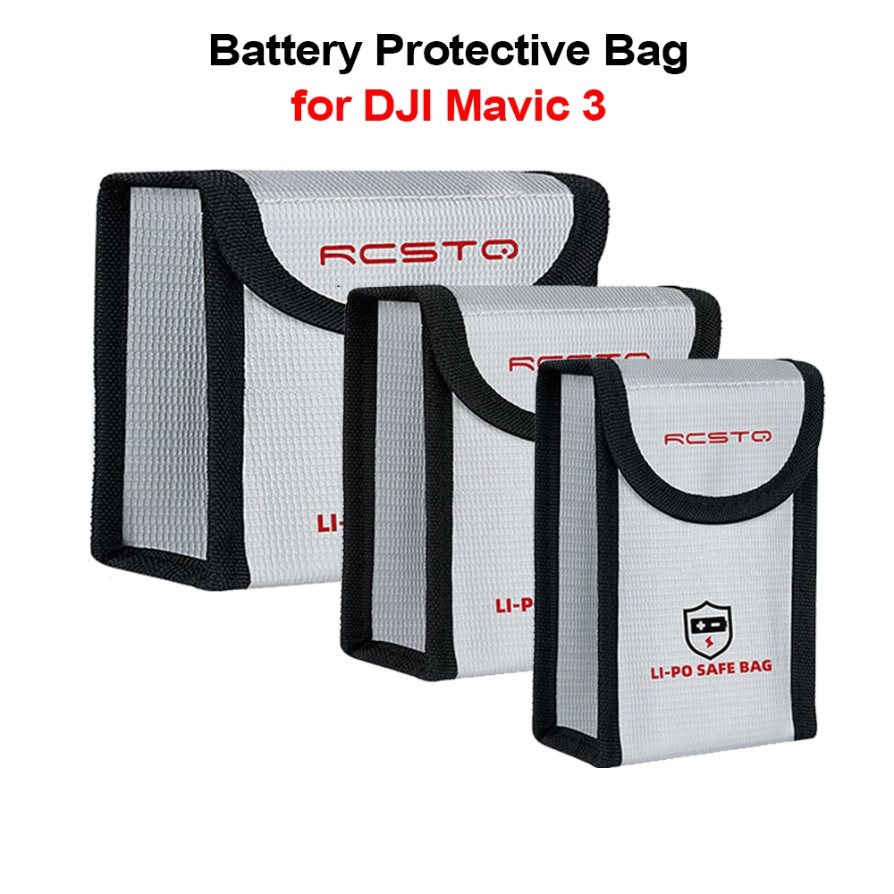 Drone Battery Pack Protective Storage Bag for DJI Mavic 3 Safe Explosion-Proof Safe Bag Carrying Case Accessories