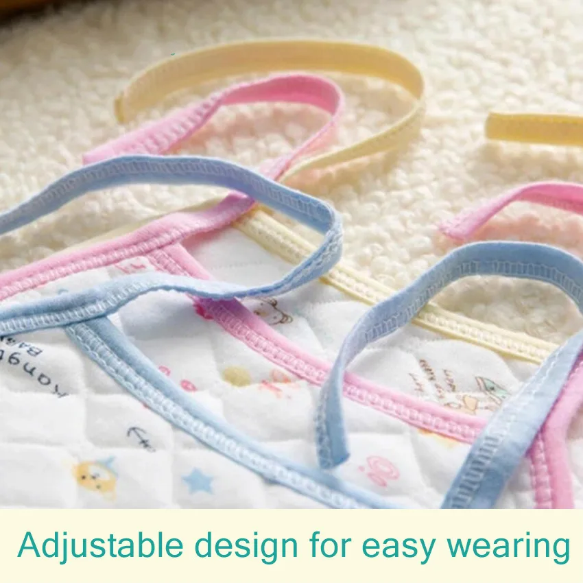 Baby Bibs Cotton Thickening Absorption Cloths Cute 0-1 Waterproof Water Cartoon Old Pattern Years Fit Infant |
