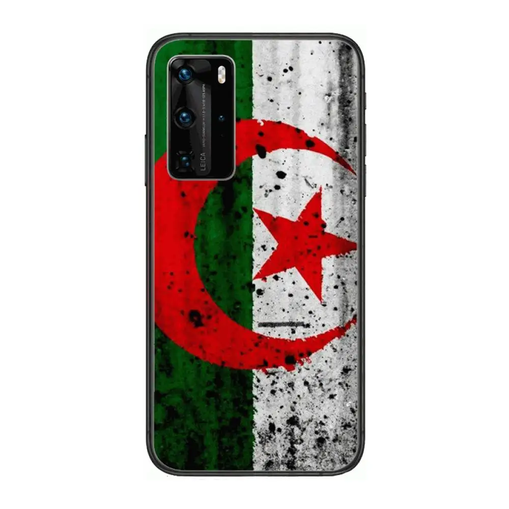 

Algeria National Flag Phone Case For Huawei P 40 30 20 10 9 8 Lite E Pro Plus Black Etui Coque Painting Hoesjes comic fashion