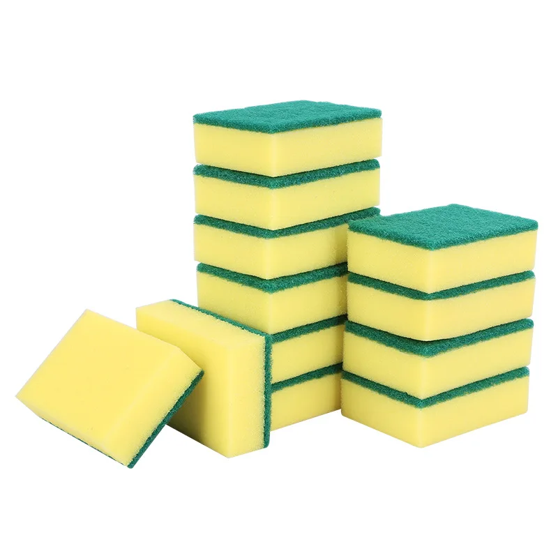 

20pcs Dishwashing Sponge Kitchen Nano Emery Magic Clean Rub Pot Rust Focal Stains Sponge Removing Kit Cleaning Brush Sponges