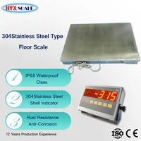 Waterproof industrial digital 2 ton floor scale stainless steel
