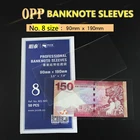 PCCB  8, 90*190 мм, профессиональные Чехлы для банкнот OPP, пакет сбор бумажных денег, полиэтиленовый пакет, 50 шт.упак.