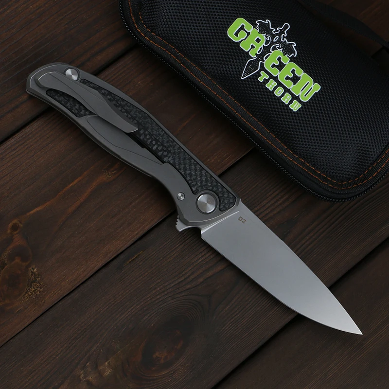 Складной нож Green thorn F95 практичный охотничий клинок из титанового сплава и