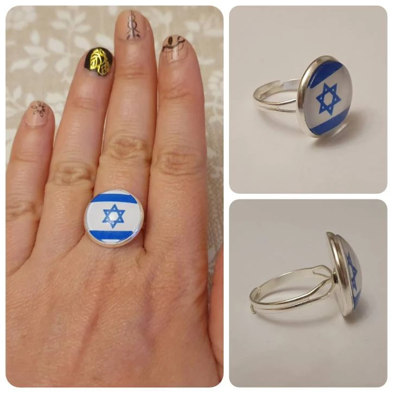 Стеклянное кольцо с кабошоном национальным флагом джибутика Уганда Гамбия Конго