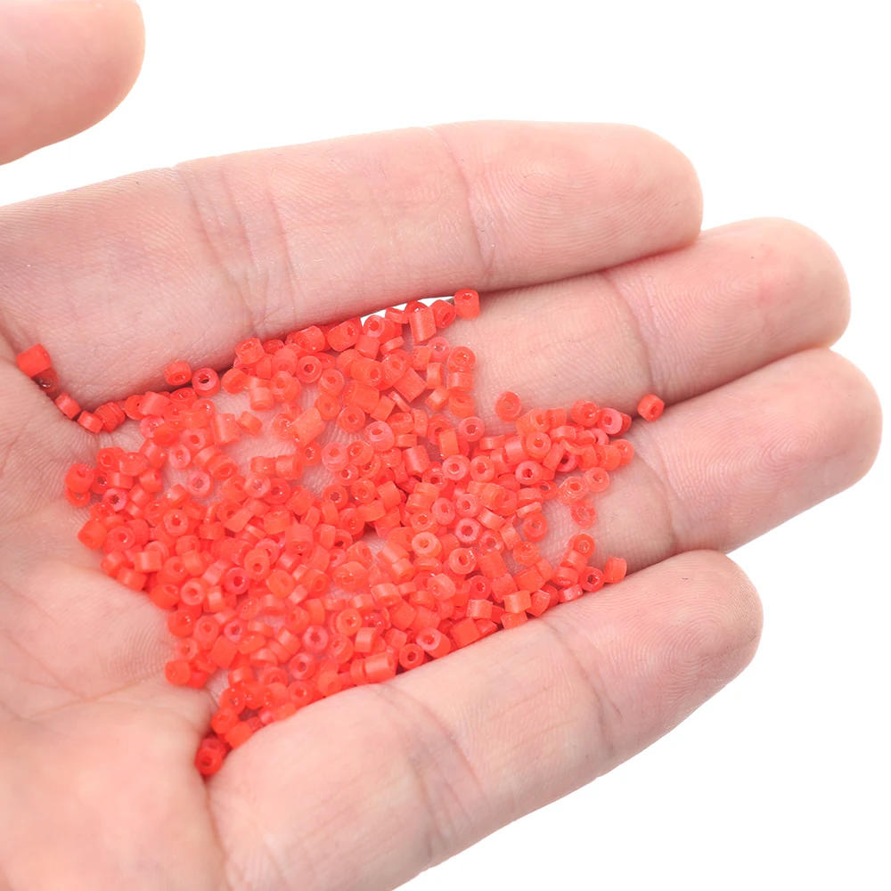 200 шт. искусственные резиновые кольца красные рыболовные снасти резинки