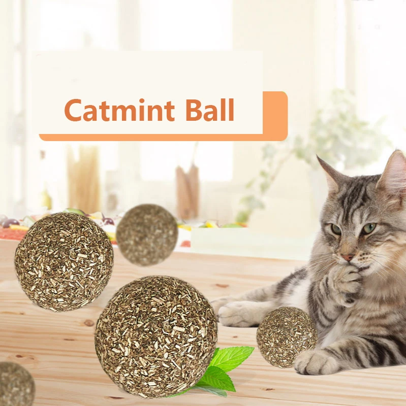 Игрушка С Кошачьей Мятой мяч для чистки зубов молярная успокаивающее настроение