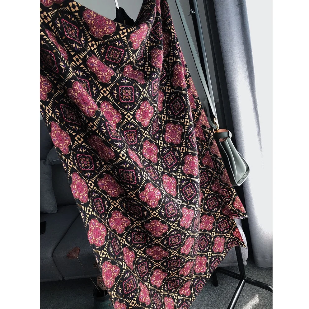 

Fashion Print 100% Wool Scarf for Wome's Long Pashmina Shawl Wraps Thin Type 200*70cm