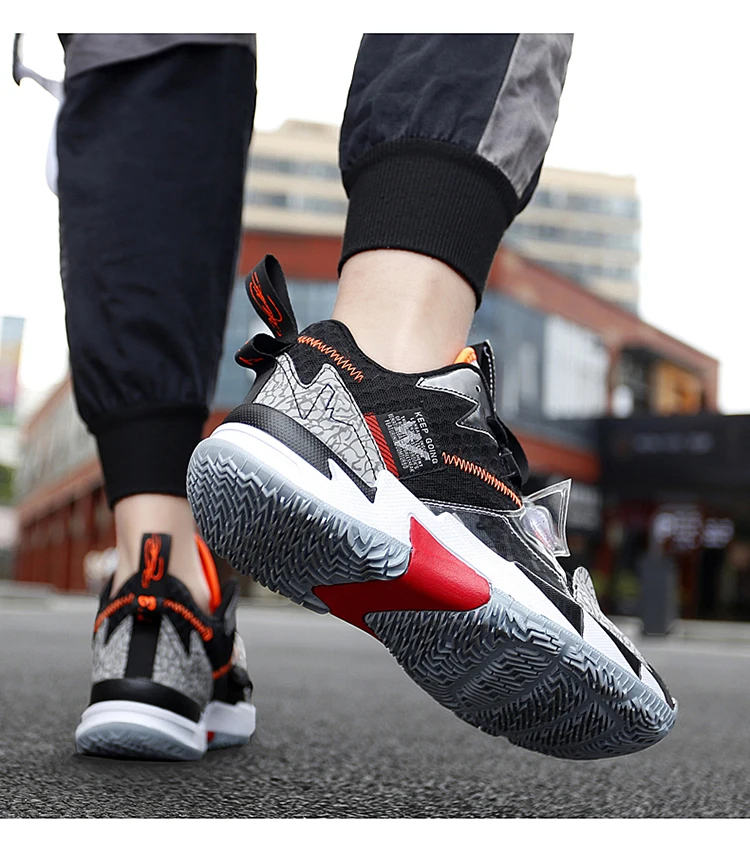 

Student New Basketball Bound Feet Trend Fashion Sports Shoes Solid Rubber Sole Men's And Women's Casual Couple Shoes