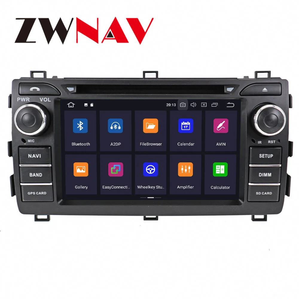 Автомагнитола PX6 Android 10 8 ядер 4 + 64 ГБ GPS навигация для Toyota Auris 2013 2014 2015 автомагнитола