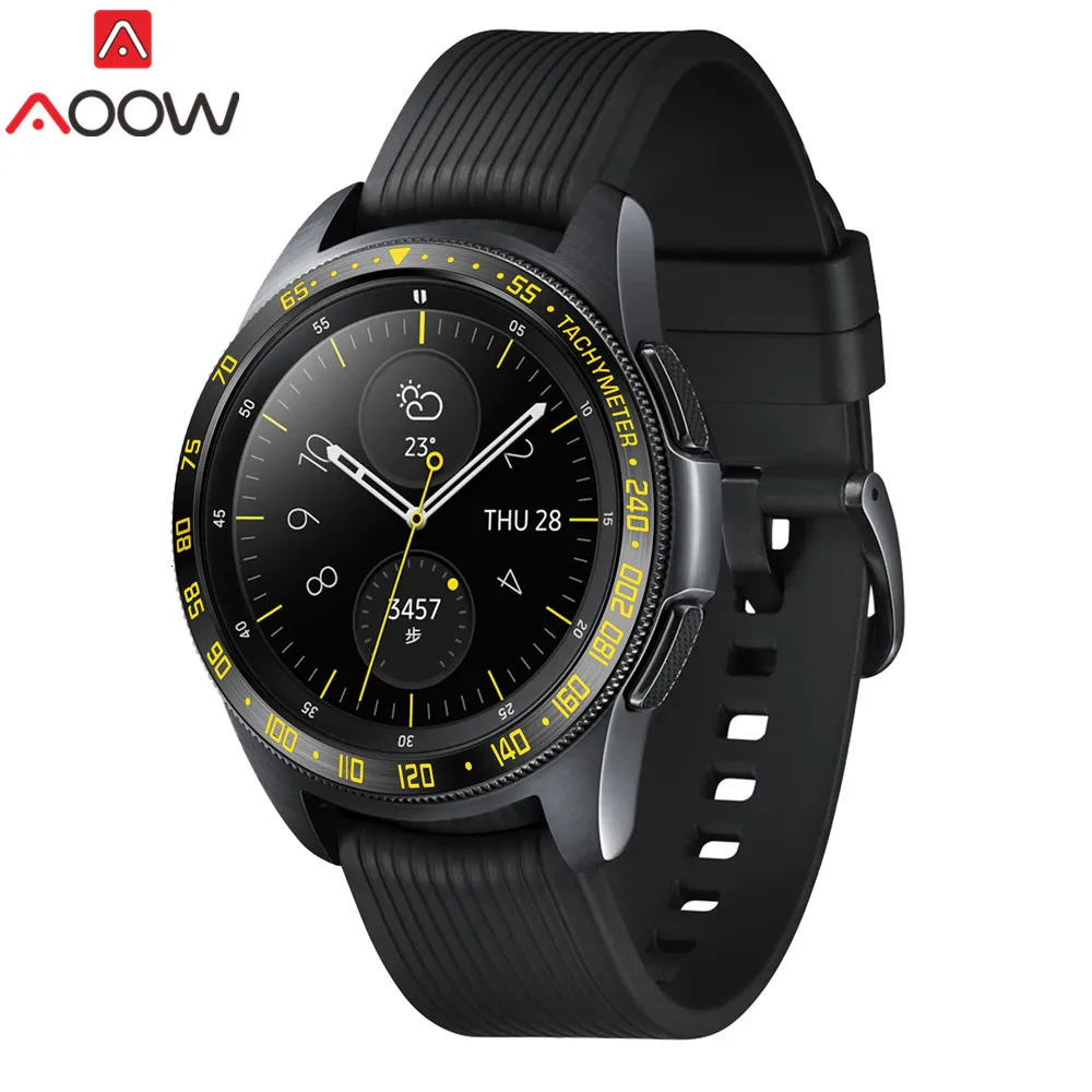 Ободок кольцо стиль для samsung Galaxy Watch 42 мм/шестерни Спорт клейкая крышка против царапин Нержавеющая сталь защита аксессуары