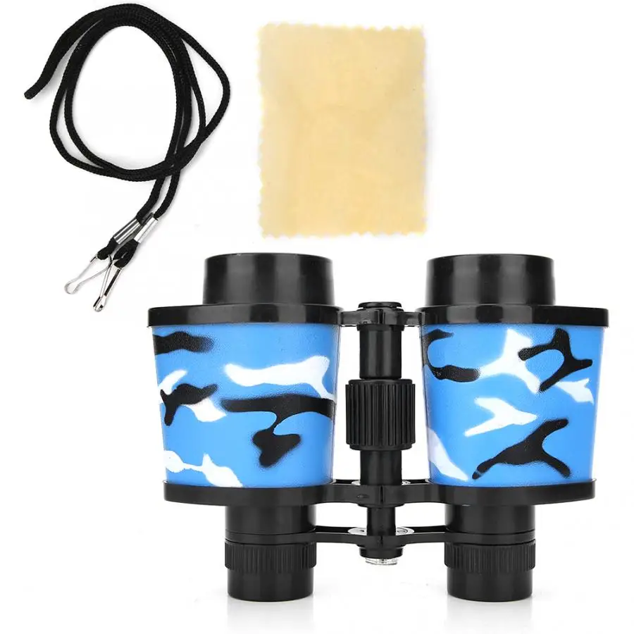 Бинокль Детский 8x30 регулируемый телескоп в стиле милитари для игр кемпинга