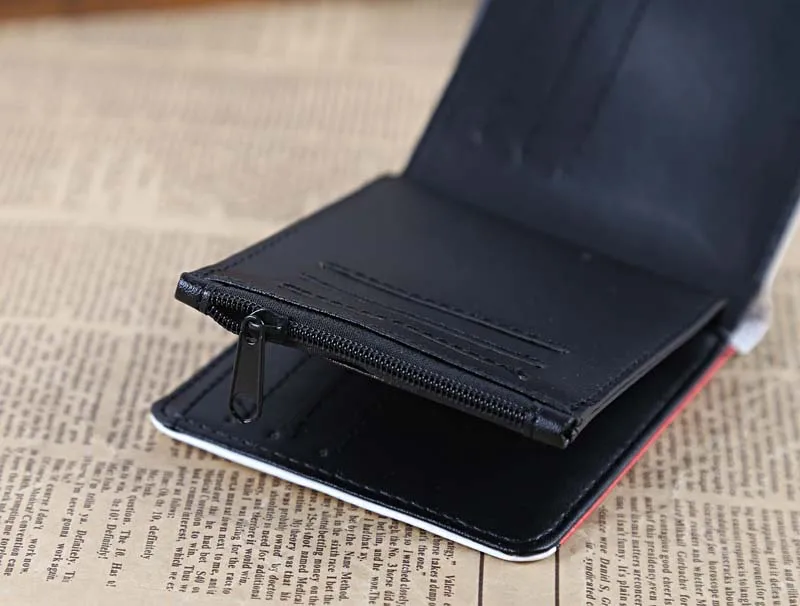 Короткий кошелек из ПУ кожи с рисунком черного Батлера Chibi монетница Себастьян