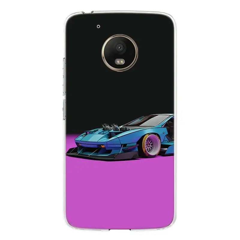 Модный чехол для телефона с изображением спортивных автомобилей Motorola Moto G9 G8 G7 G6 G5S