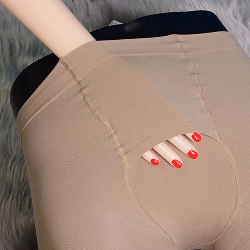 Мужские сексуальные обтягивающие бархатные колготки 200D с передней посадкой