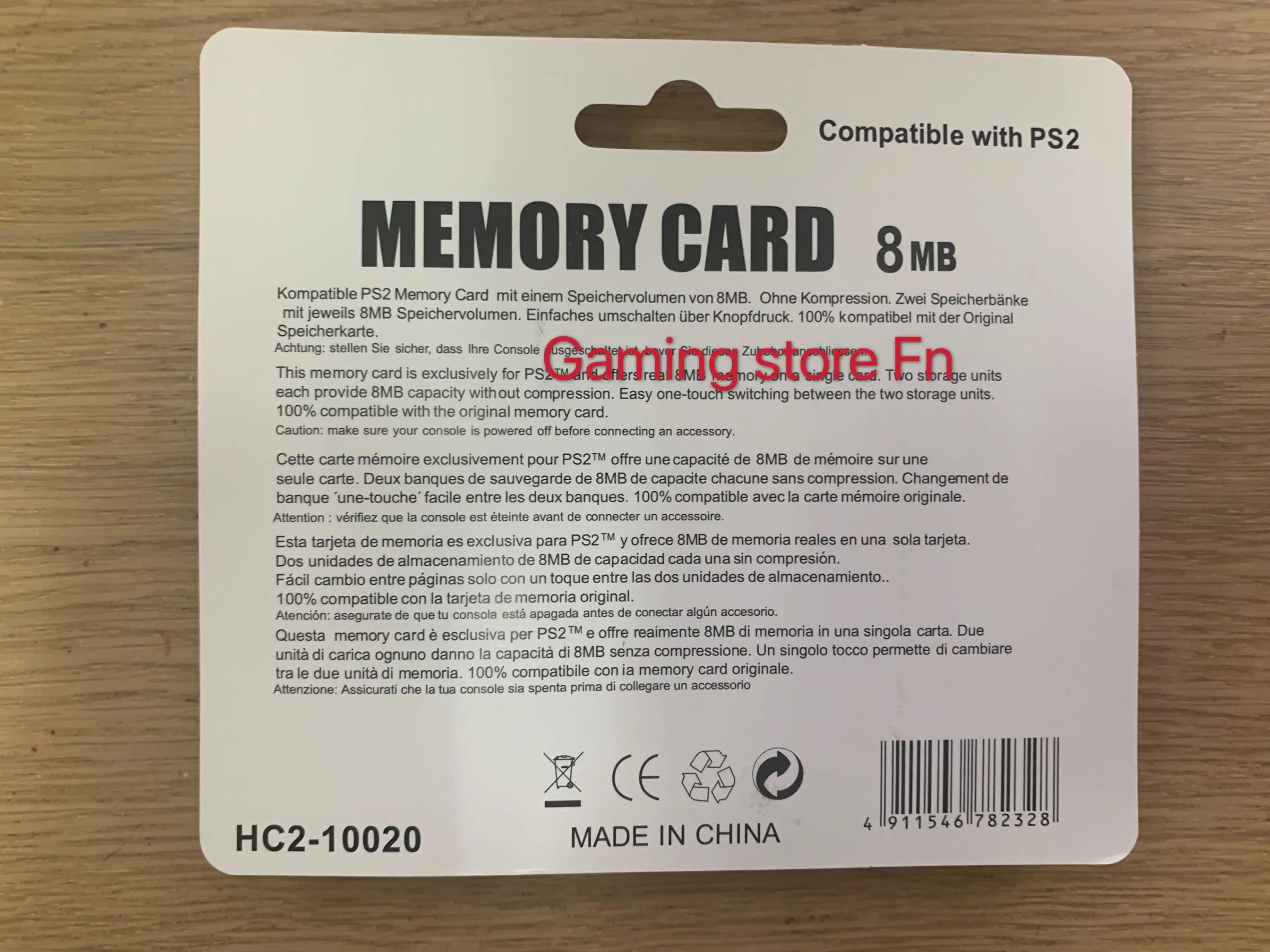 10 шт./лот сделано в Китае для игровой консоли psII детской карты памяти 8 Мб |