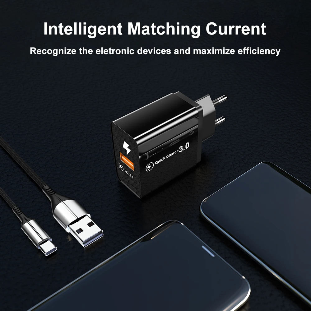 Vanniso 18 Вт Быстрая зарядка 3 0 USB зарядное устройство QC3.0 QC 4 для iPhone X Samsung Xiaomi Mi9 Note