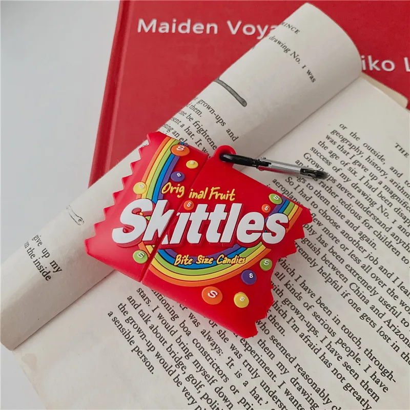 

For Airpods 1/2 Case,Skittles Candy Case For Airpods Case Soft Silicone Earphone Headphone Cover For Airpods PrO Case