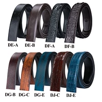 3 5cm casual style cowskin genuine leather crocodile belts for men automatic belt without buckle mens red blue replacement belt