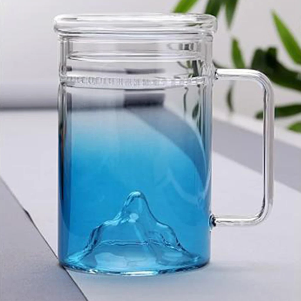 Стеклянная кофейная кружка с крышкой премиум класса классическая стеклянная