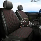 Чехол-протектор на автомобильное сиденье накидки из льна на передние и задние сиденья, Нескользящие накидки для большинства автомобилей, автомобильные аксессуары