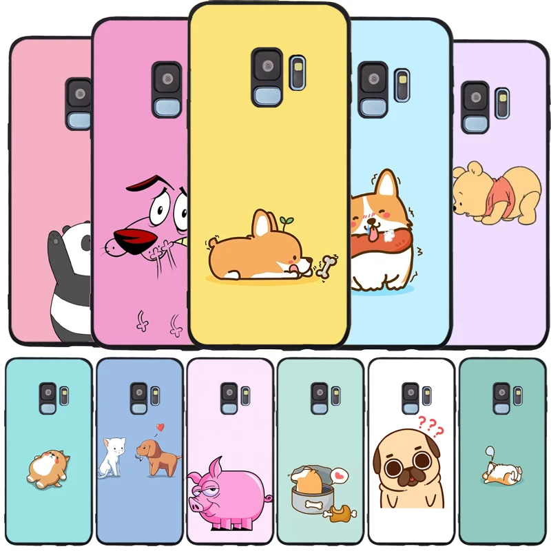 Мягкий Силиконовый ТПУ чехол для телефона Samsung Galaxy Note 8 9 S6 S7 EDGE S8 S9 S10 Plus|Бамперы| |