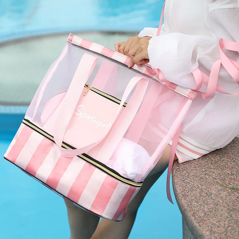 Женская сумка для плавания сетчатые сумки влажной сушки сетчатый Tas бассейн