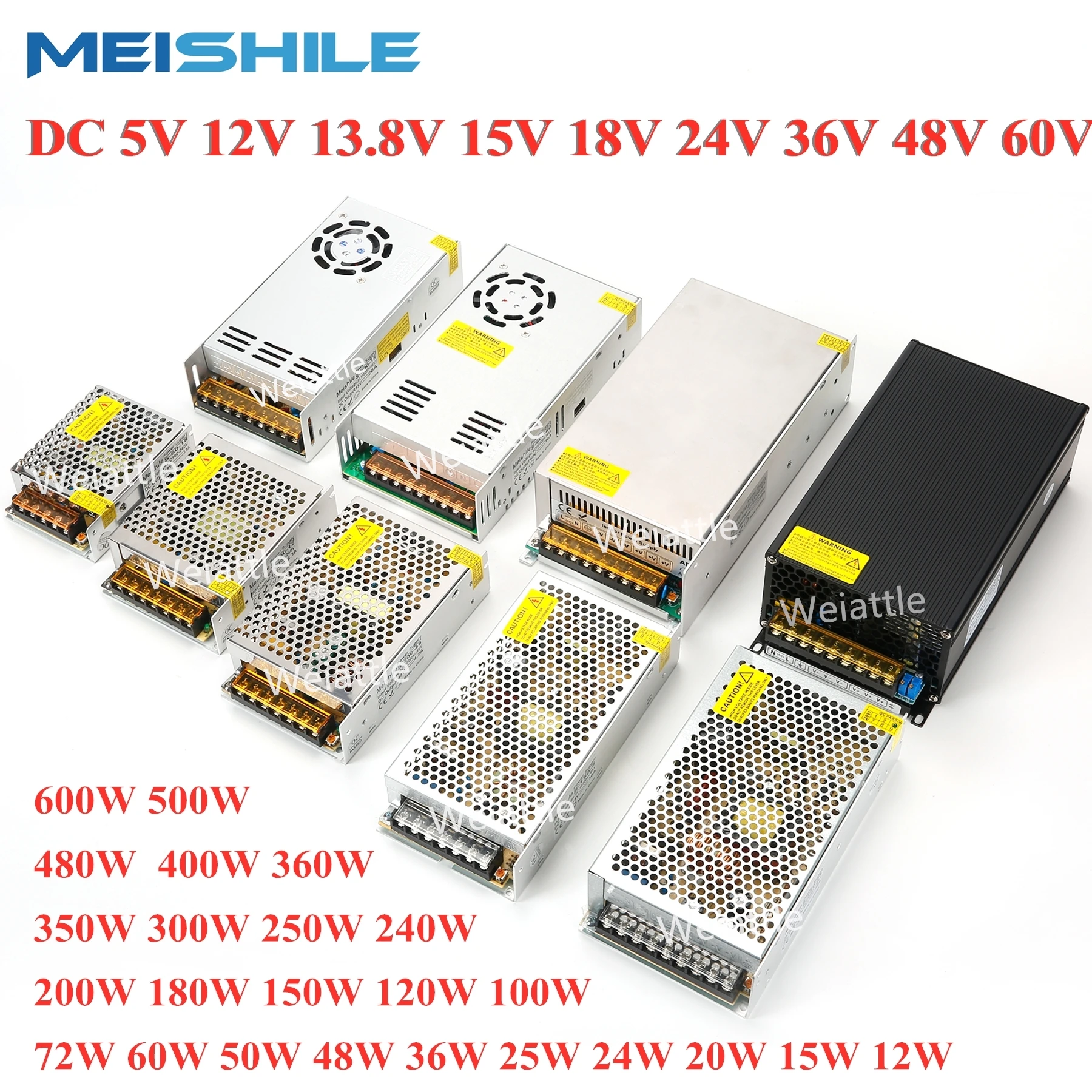 5V 12V 24V 36V 48V 60V Переключая Питание трансформатор 2A 3A 4A 5A 8A 10A 12A 15A 20A 25A 30A 40A 50A 60A