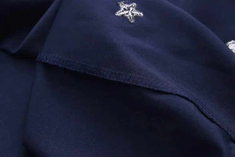 Осенняя Свободная рубашка большого размера, Женские повседневные топы с длинными рукавами и вышивкой, длинная рубашка на пуговицах, 4XL блузка большого размера, женская одежда