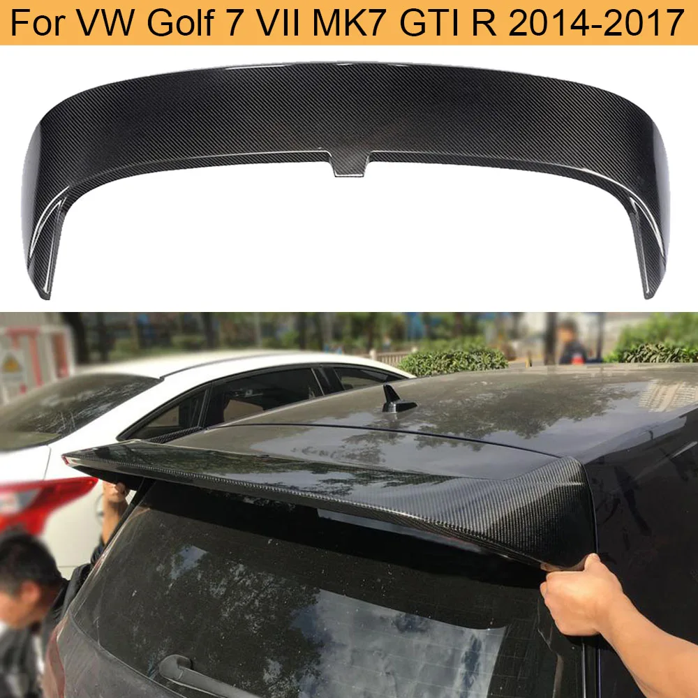 Задний спойлер из углеродного волокна для Volkswagen VW Golf 7 VII MK7 GTI R 2014 2017 на крышу Standard &