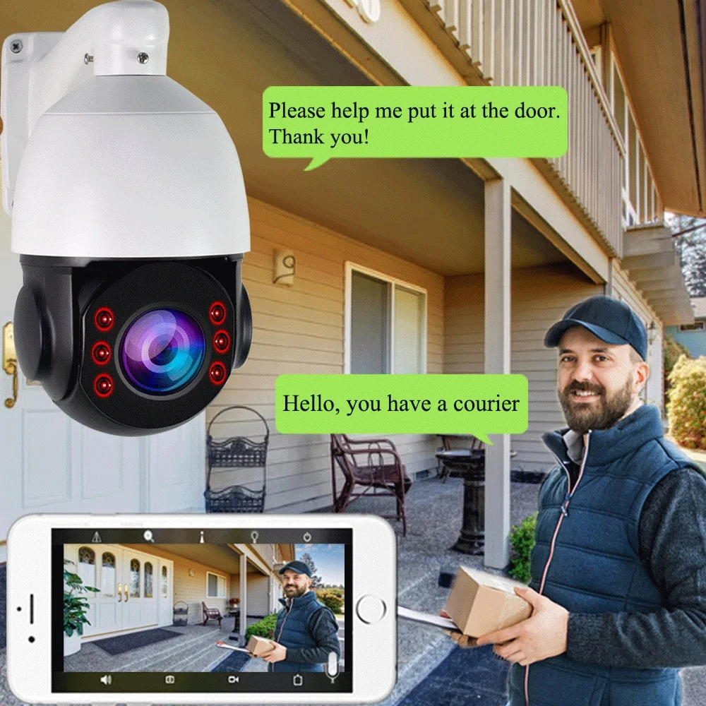 Скидка IP-камера видеонаблюдения, POE, 48 В, 8 Мп, PTZ, PTZ