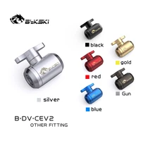 bykski b dv cev2pc cooling connectorg14 hand tighten water drain valvewater stop valve for hard tube cooled system