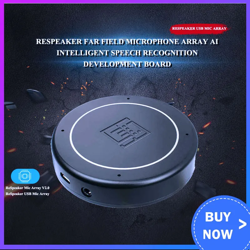 Raspberry pi 4 B ReSpeaker Mic массив V2.0 /USB микрофонов AI Интеллектуальное распознавание