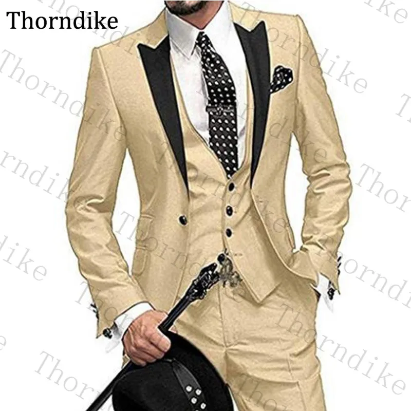 Thorndike итальянский красочный классический фиолетовый смокинг платье для жениха