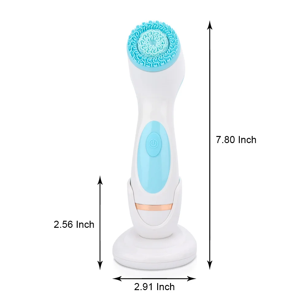 Перезаряжаемая щетка для очищения лица электрическая водостойкая Очищающая пор