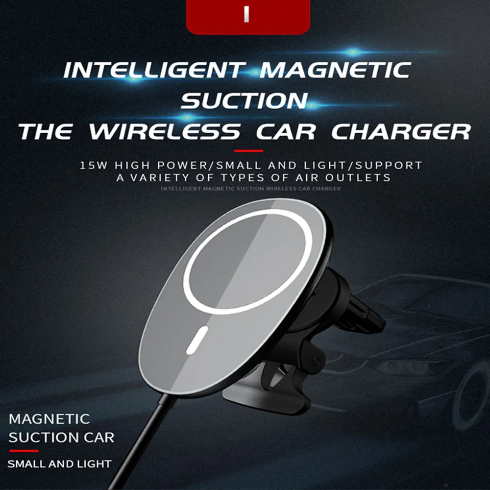 

15W New Wireless Charger is Suitable For 12 iphone Magsafe Car Magnetic Wireless Charging Stand
